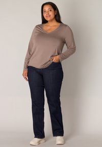BASE LEVEL CURVY ALIZE - Longsleeve - dark taupe