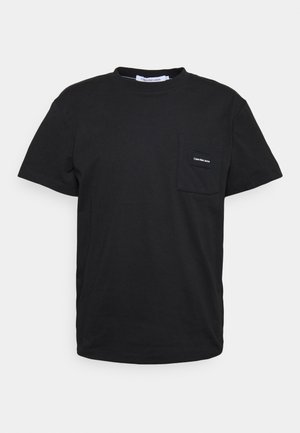 MIX MEDIA POCKET TEE UNISEX - Basic T-shirt - black
