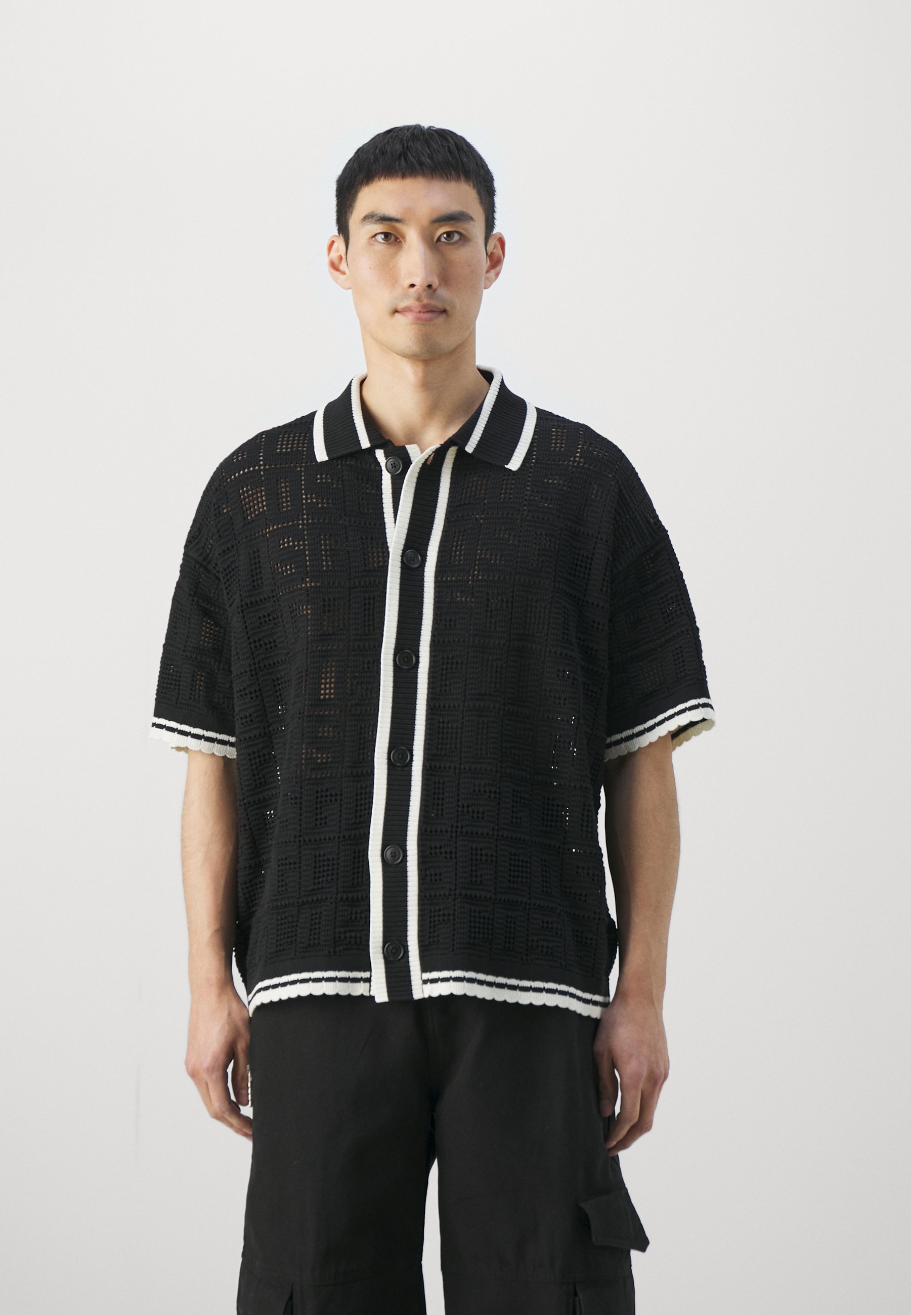 【OMBRAオンブラ】 CAMICIA Camicia cropped in chambray - Blu Scuro | Benetton