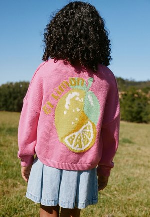 Next, REGULAR FIT - GRAPHIC - Cardigan - pink lemon