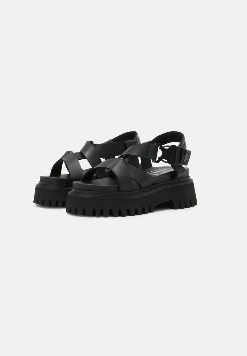 Damen Sneaker | Bronx GROOVY Plateausandalette black/schwarz - AK01131 Damen Sneaker | Bronx GROOVY Plateausandalette black/schwarz - AK01131