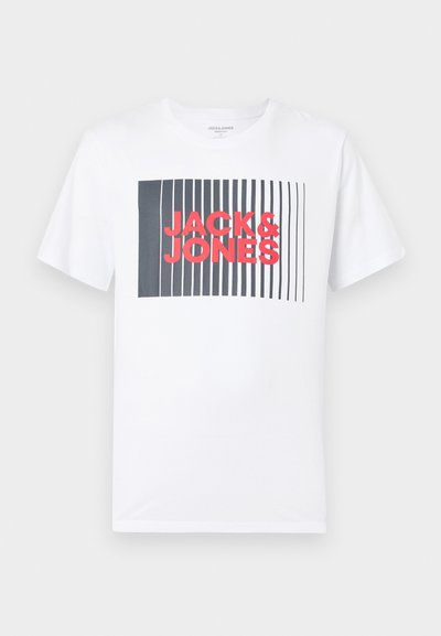 JJECORP LOGO TEE PLAY O NECK - T-shirt imprimé - weiß