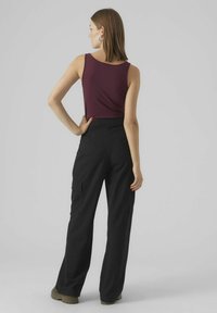 Vero Moda MAXI TANK 2 PACK - Toppi - black