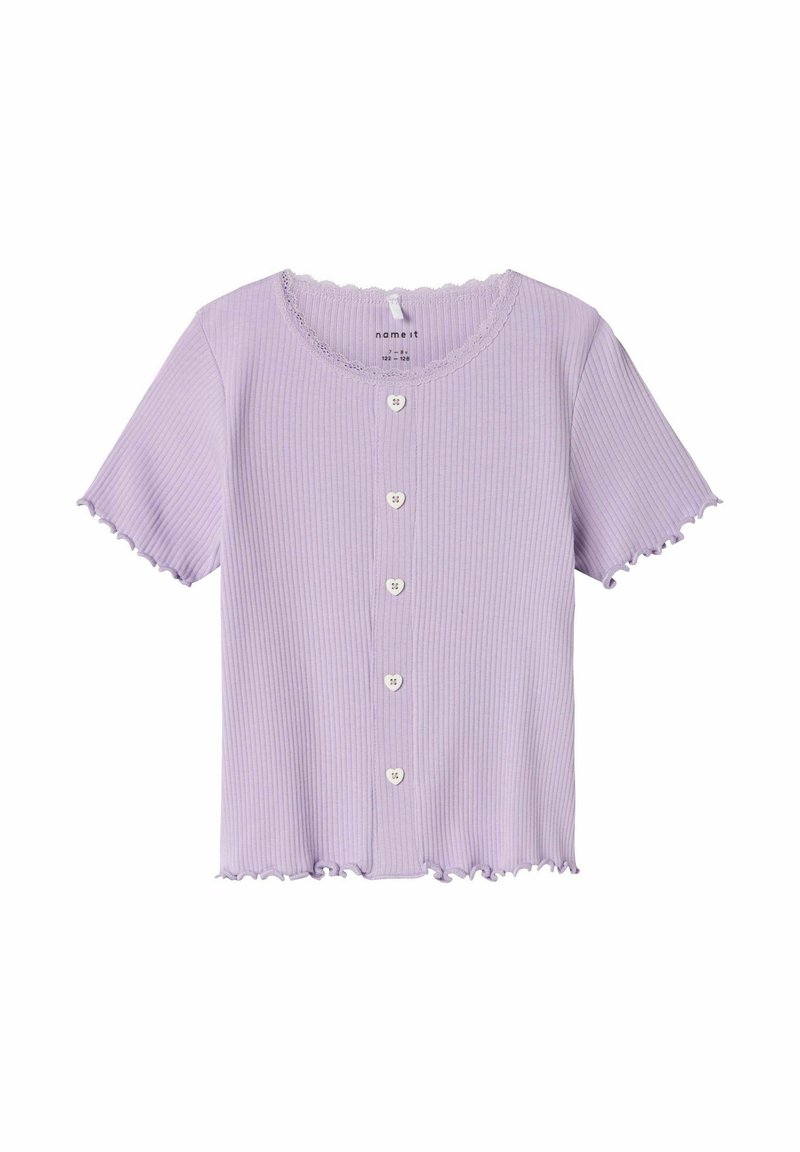 Name it SLIM FIT - T-shirt med print - lavendula