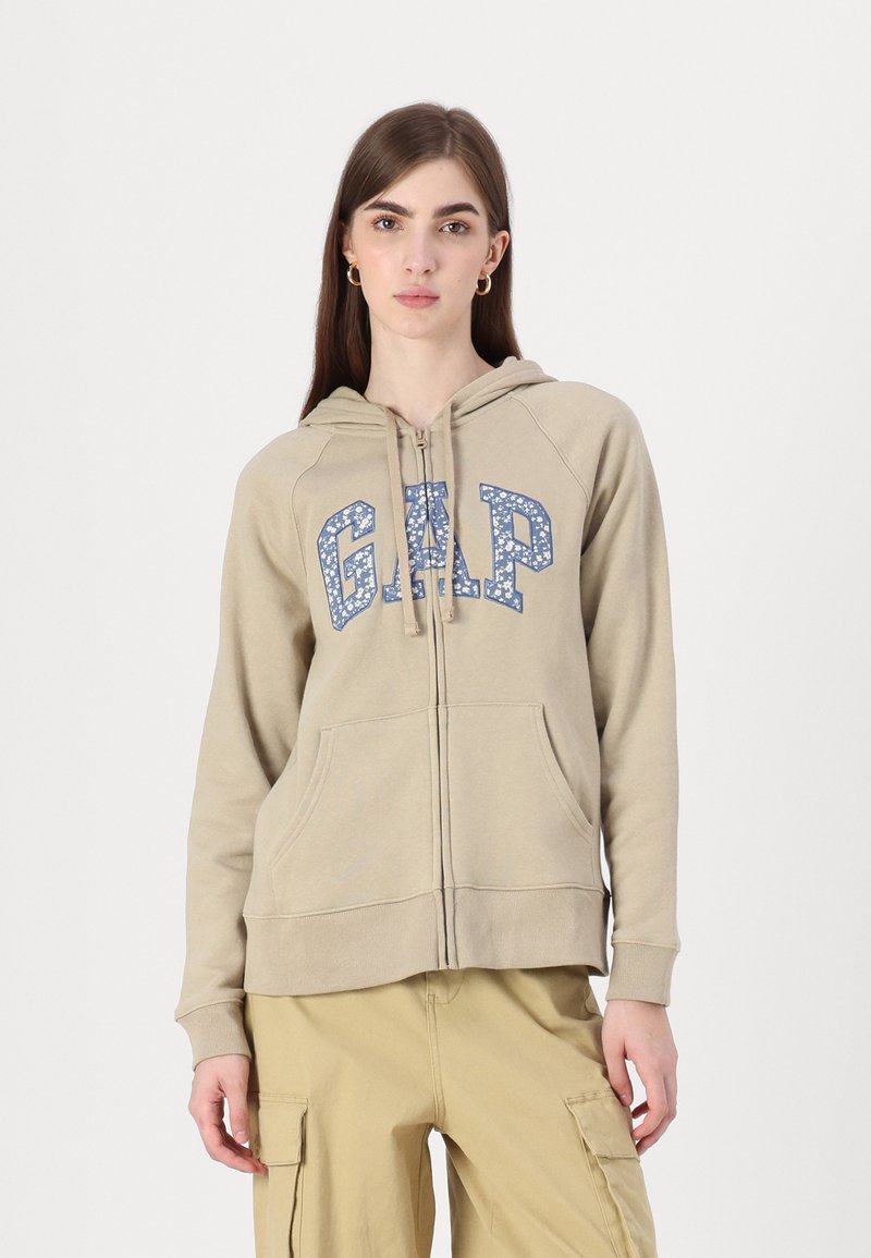 GAP HERITAGE - Mikina s kapucí - khaki beige