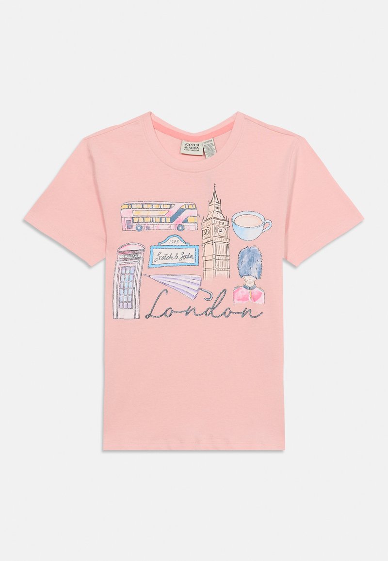Scotch & Soda T-shirt print roze