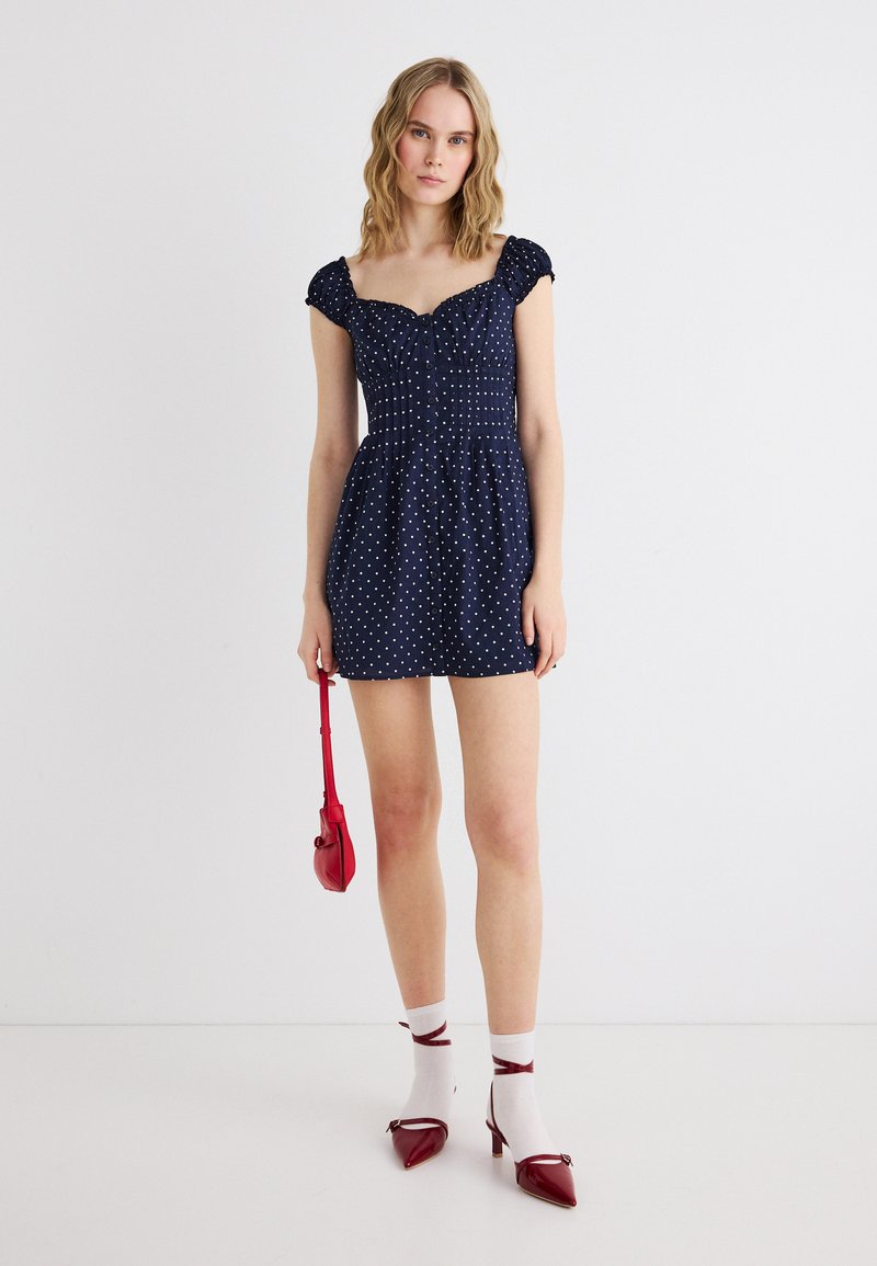 hollister blue polka dot dress Co. MINI - Day Featuring a playful polka