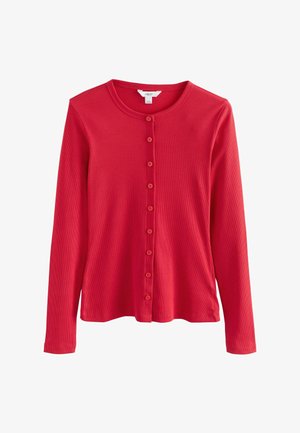 REGULAR FIT - THROUGH LONG SLEEVE - Kardiganas - red