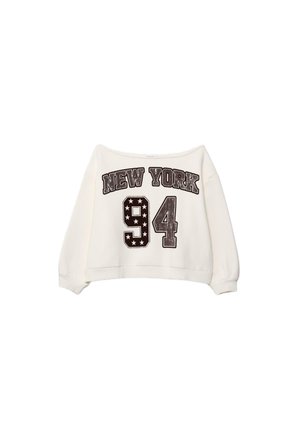 PRINTED BOAT NECK  - Sweatshirt - white