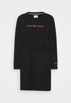 LINEAR DRESS - Vestito estivo - black