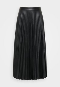 VMBELLAHOLLY COATED SKIRT  - Plisovaná sukně - black