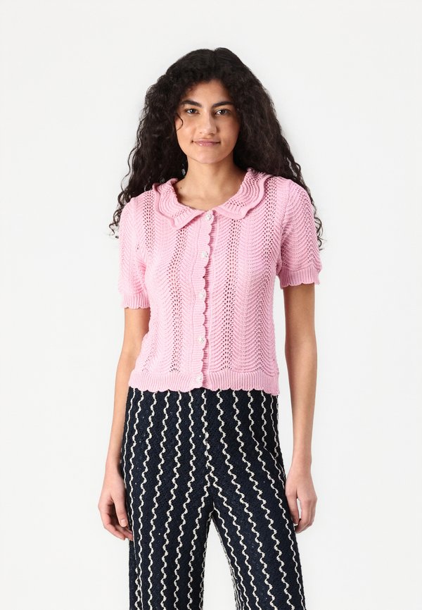 VILUND SHIRT - Strickjacke - sangria sunset