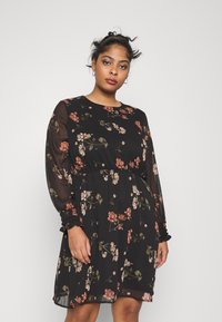 Vero Moda Curve VMSMILLA DRESS - Vapaa-ajan mekko - black