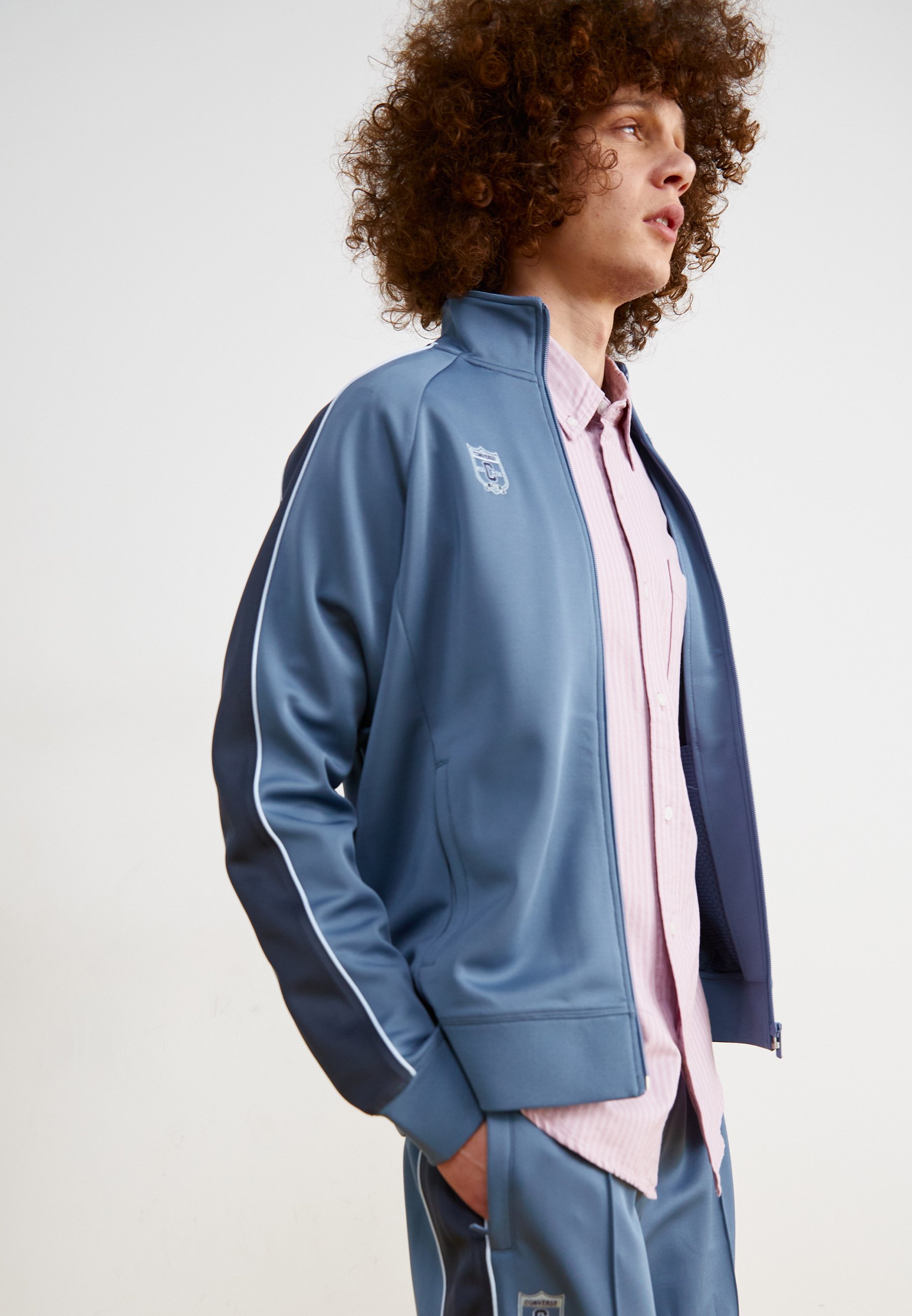 Converse RETRO TRACK JACKET - Training jacket - lakeside blue/blue