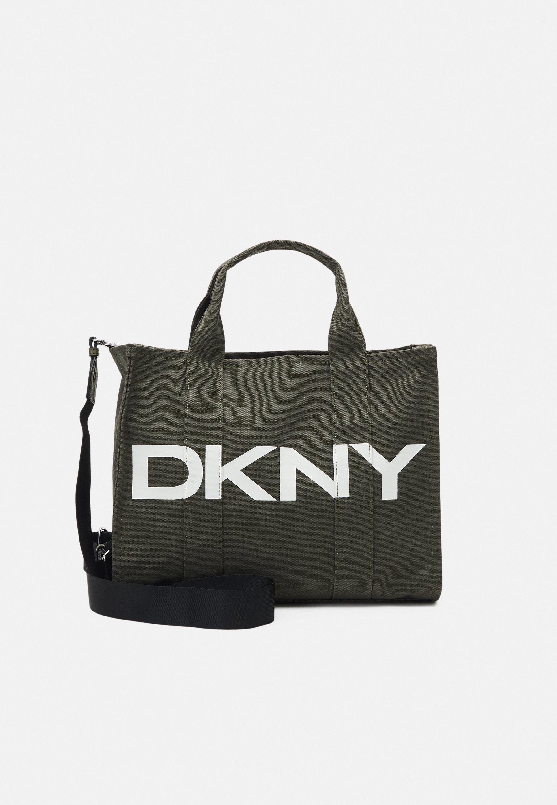 DKNY EMILEE TOTE - Bolso de mano - military green/silver/verde - Zalando.es