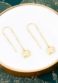 Sofia Milani DURCHZIEHER CLOVERLEAF BAR - Örhänge - gold-coloured