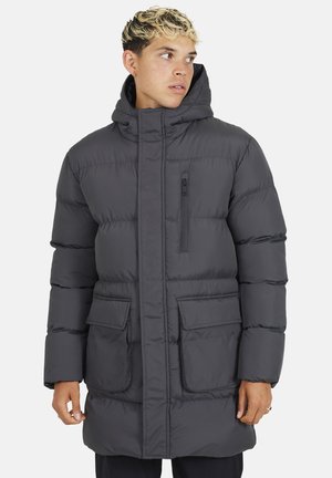 PADDED HOODED LONGLINE  - Cappotto invernale - dark grey