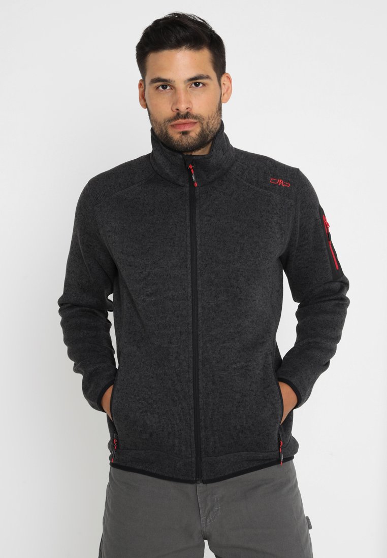 CMP MAN JACKET - Fleecejakke - nero/antracite
