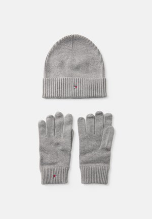 FLAG BEANIE & GLOVE SET UNISEX - Mănuși - mid grey heather