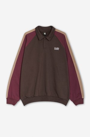 Kaotiko UNISEX - Felpa - brown/dark burgundy/sand