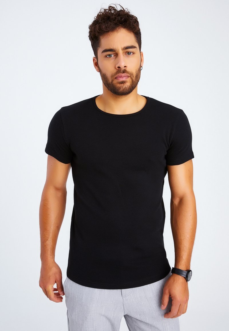 Leif Nelson - T-shirt Homme Motif Tête De Mort - Coupe Ajustée 100% Coton - Modèle Décontracté Et Tendance