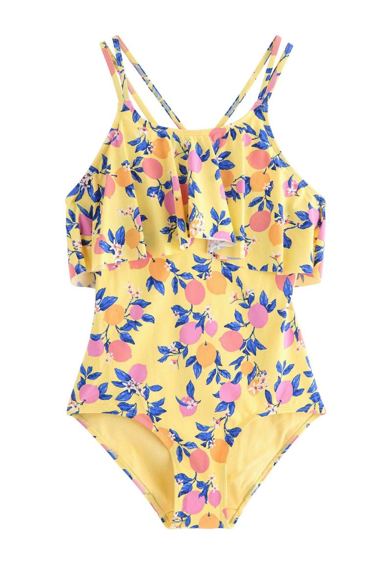 Lindex WITH FLOUNCE - Badpak - light yellow