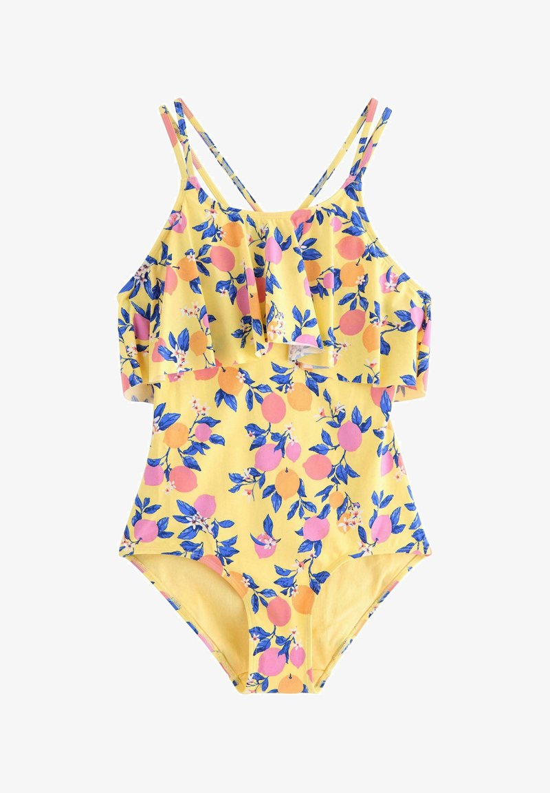 Lindex WITH FLOUNCE - Badpak - light yellow