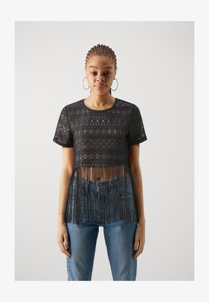 Ulla Popken Top Lungo Donna Linea A - Scollo Quadrato E Spalline Larghe, Cotone Elasticizzato