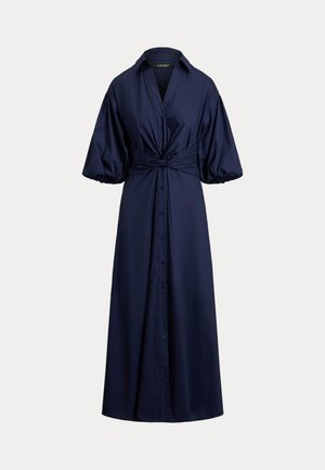 Lauren Ralph Lauren, TWIST-FRONT BUBBLE-SLEEVE SHIRTDRESS - Robe chemise - navy