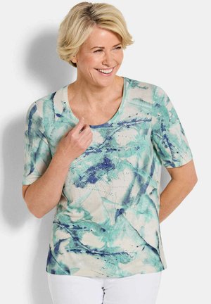 MIT GLITZERSTEINCHEN - T-Shirt print - turquoise patterned