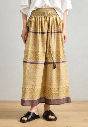 SKIRT - Maxirok - mustard