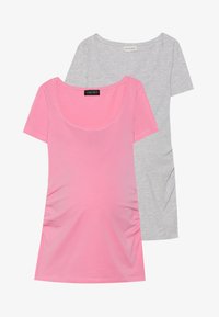 Atlasīts, light grey melange/rosebloom