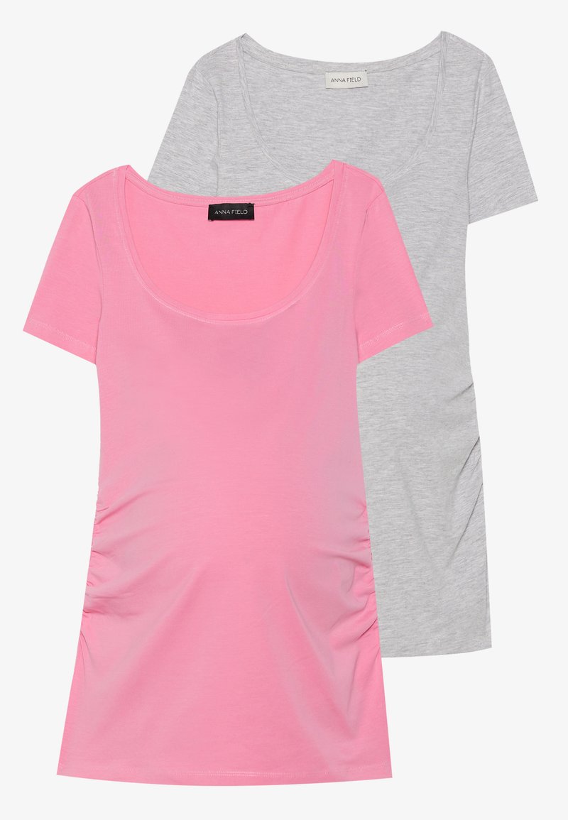 Anna Field MAMA T-shirt basic lichtgrijs gemêleerd Anna Field MAMA T-shirt basic lichtgrijs gemêleerd