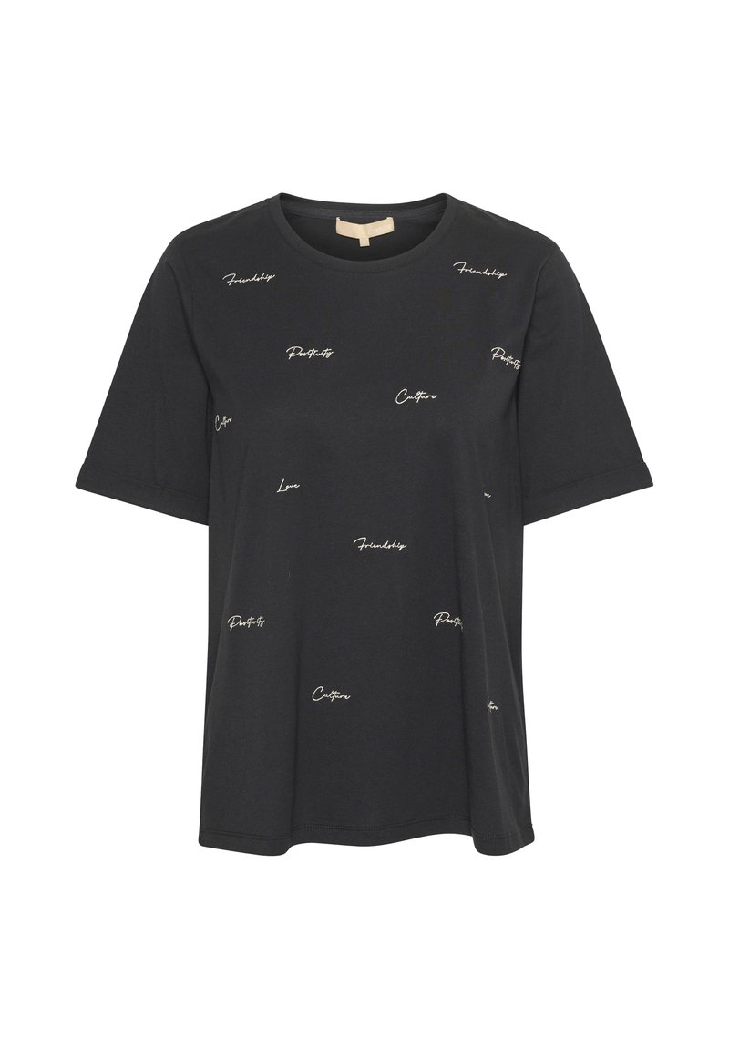 culture T-shirt print zwart culture T-shirt print zwart