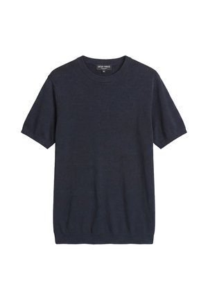 Antony Morato, SWEATER ROUND COLLAR SHORT SLEEVES RELAXED FIT SOFT YARN - T-shirt basique - blue-grey