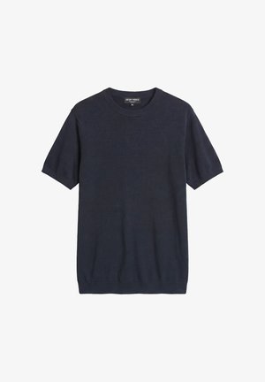 Antony Morato, SWEATER ROUND COLLAR SHORT SLEEVES RELAXED FIT SOFT YARN - T-shirt basique - blue-grey