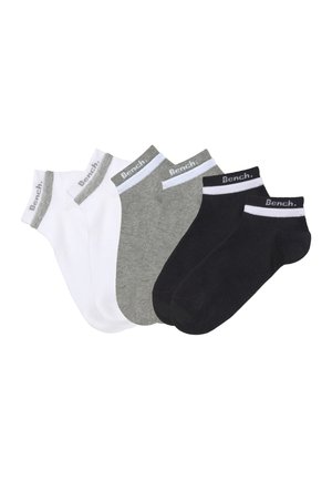 6 PACK - Socken - weiß-schwarz-grau