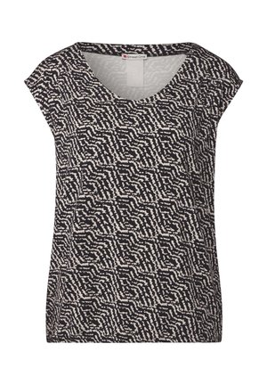 Street One GEMUSTERTES - Bluse - schwarz