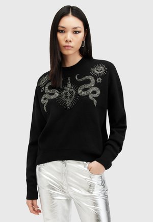 AllSaints SERPENT - Strickpullover - black
