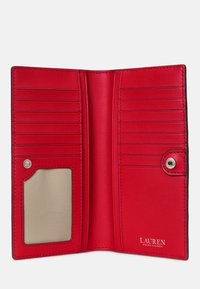 Lauren Ralph Lauren CROSSHATCH LEATHER SLIM WALLET - Portafoglio - festive red