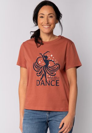 CHANCE TO DANCE - Print T-shirt - heritage brown
