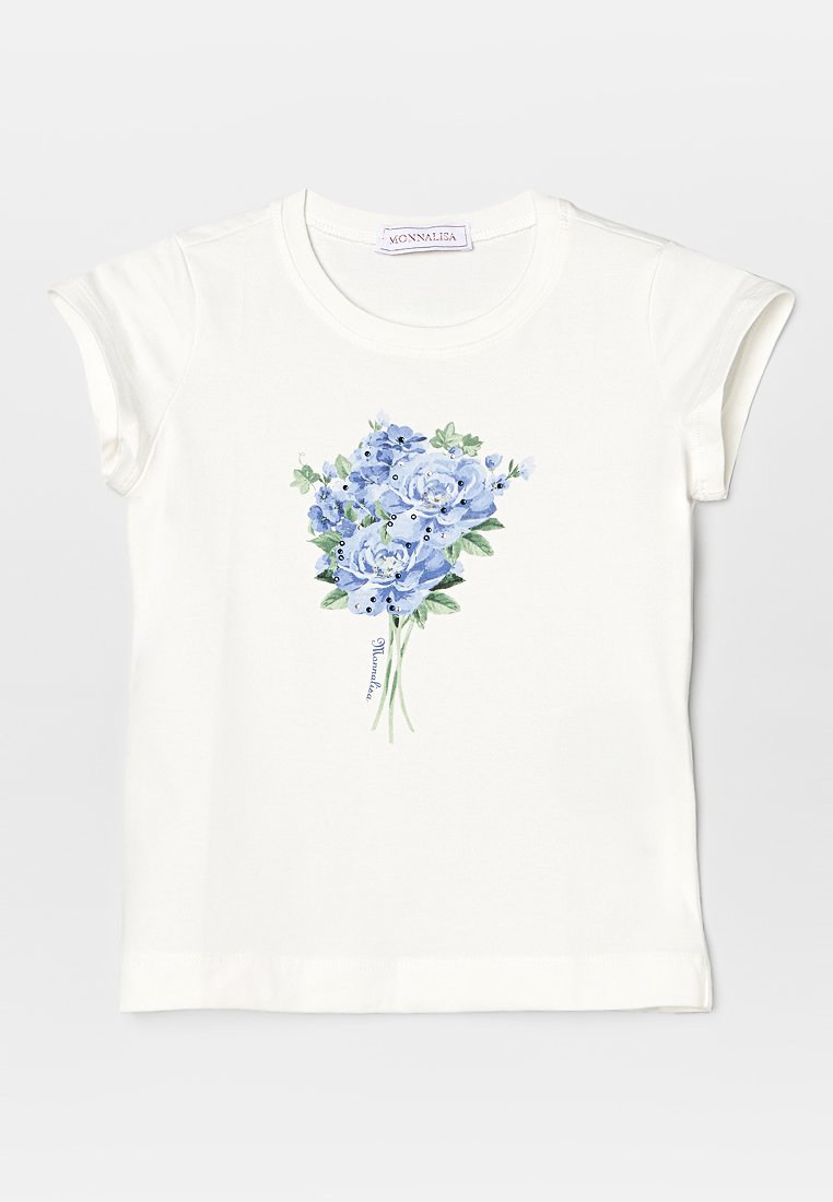 Monnalisa T-shirt print lichtblauw