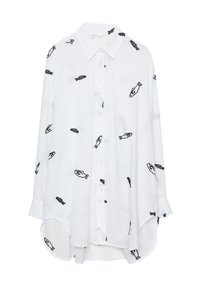 FISH EMBROIDERY - Hemdbluse - white