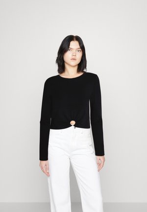 ONLY ONLMELINA ORING - Maglietta a manica lunga - black