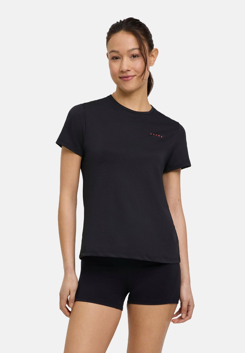 FALKE - Sports T-shirt - black, Enlarge