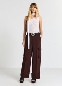 Calliope Pantaloni cargo - cioccolato