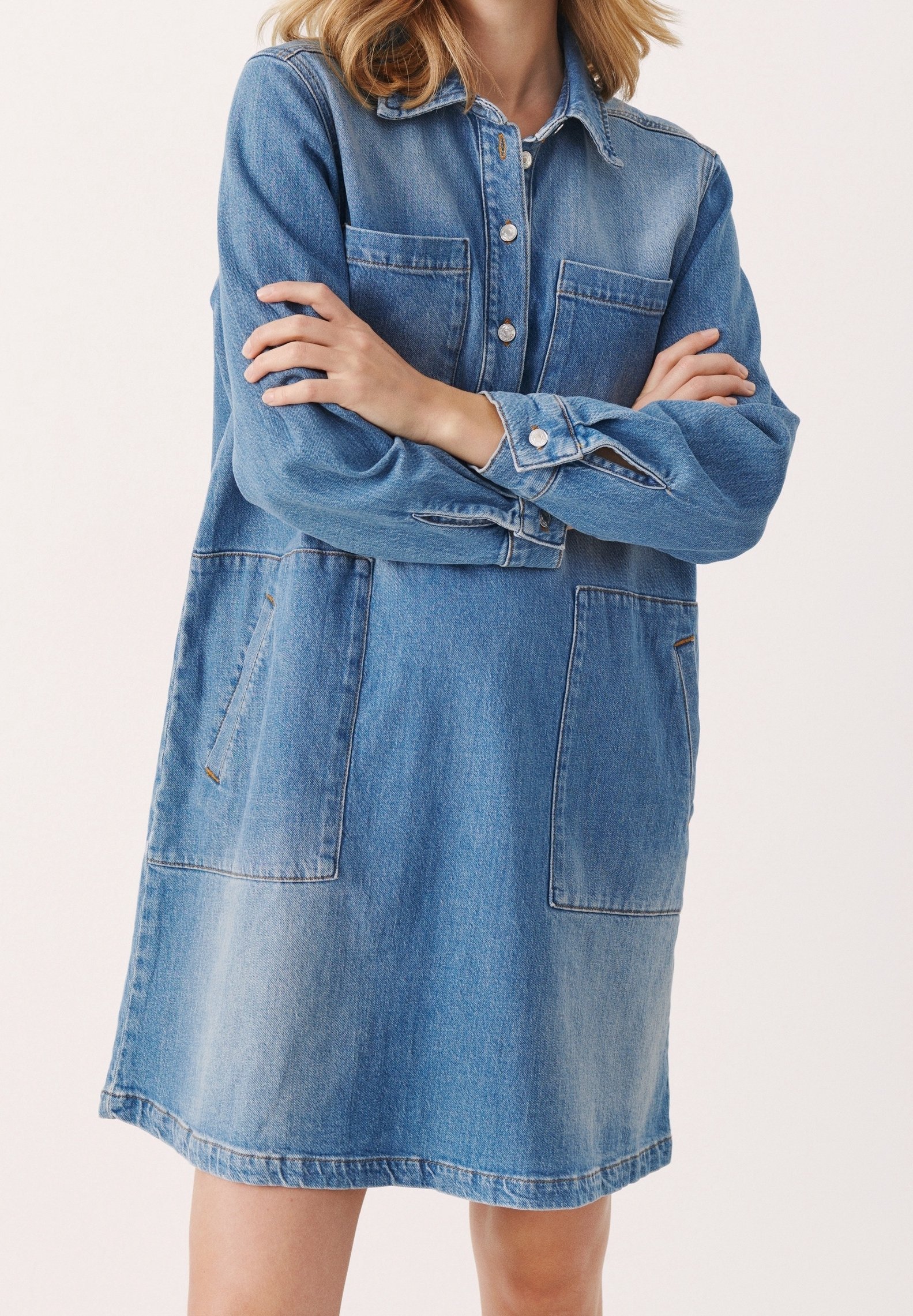 Part Two Vestito di jeans light-blue denim/carta da zucchero