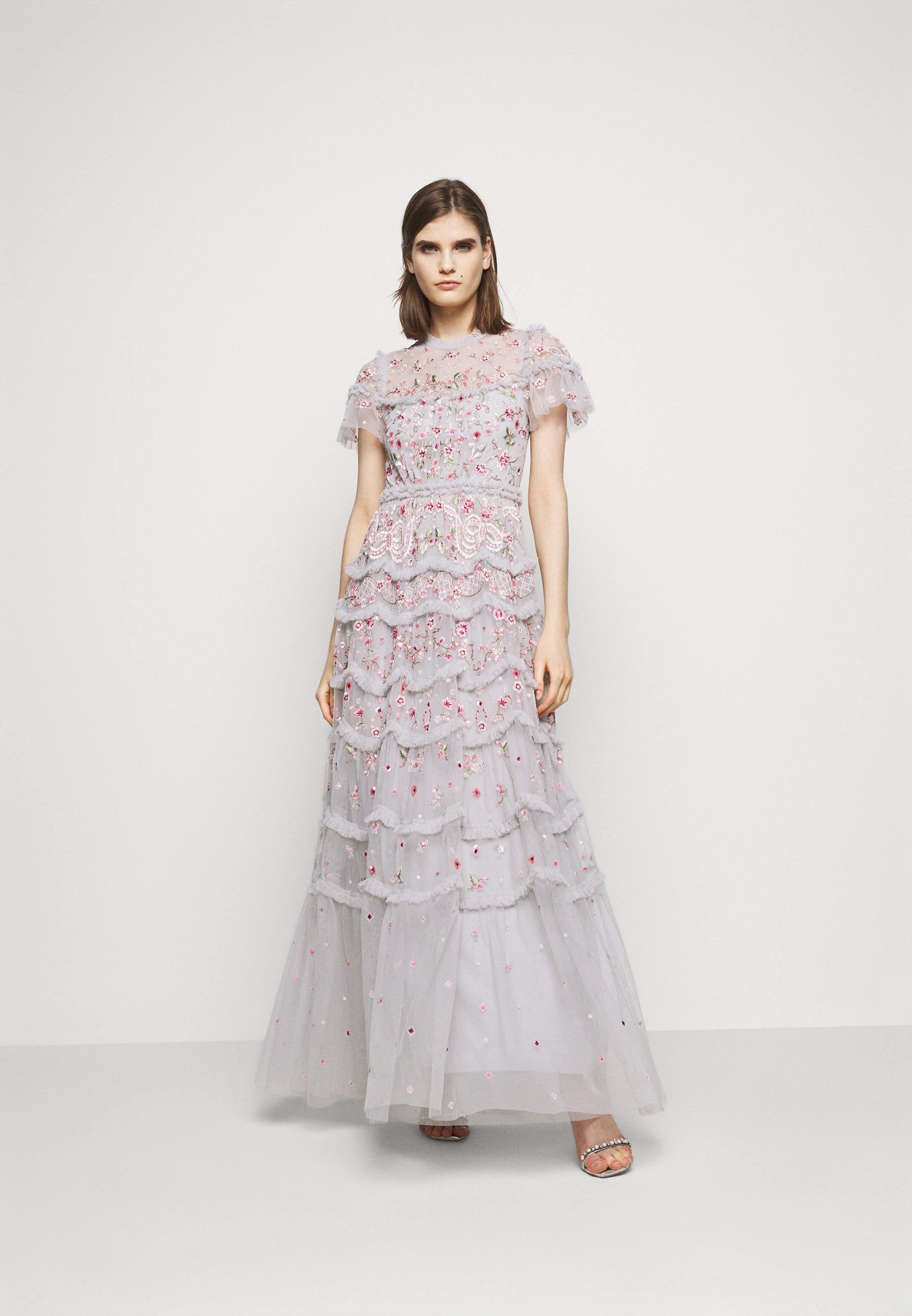 needle and thread blue gown