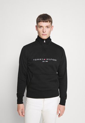 Tommy Hilfiger LOGO MOCK NECK - Sweatshirt - black