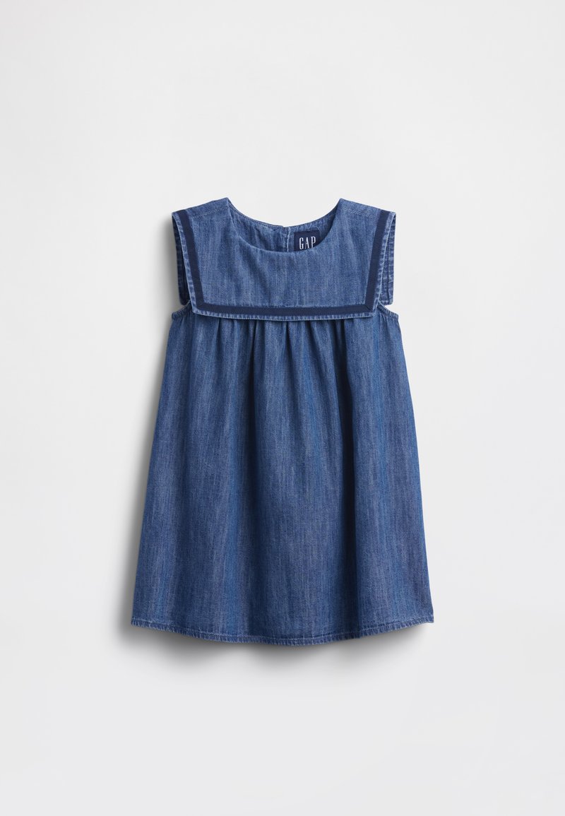 gap x doen denim dress Gap  DEN Denim Sailor Mini Dress